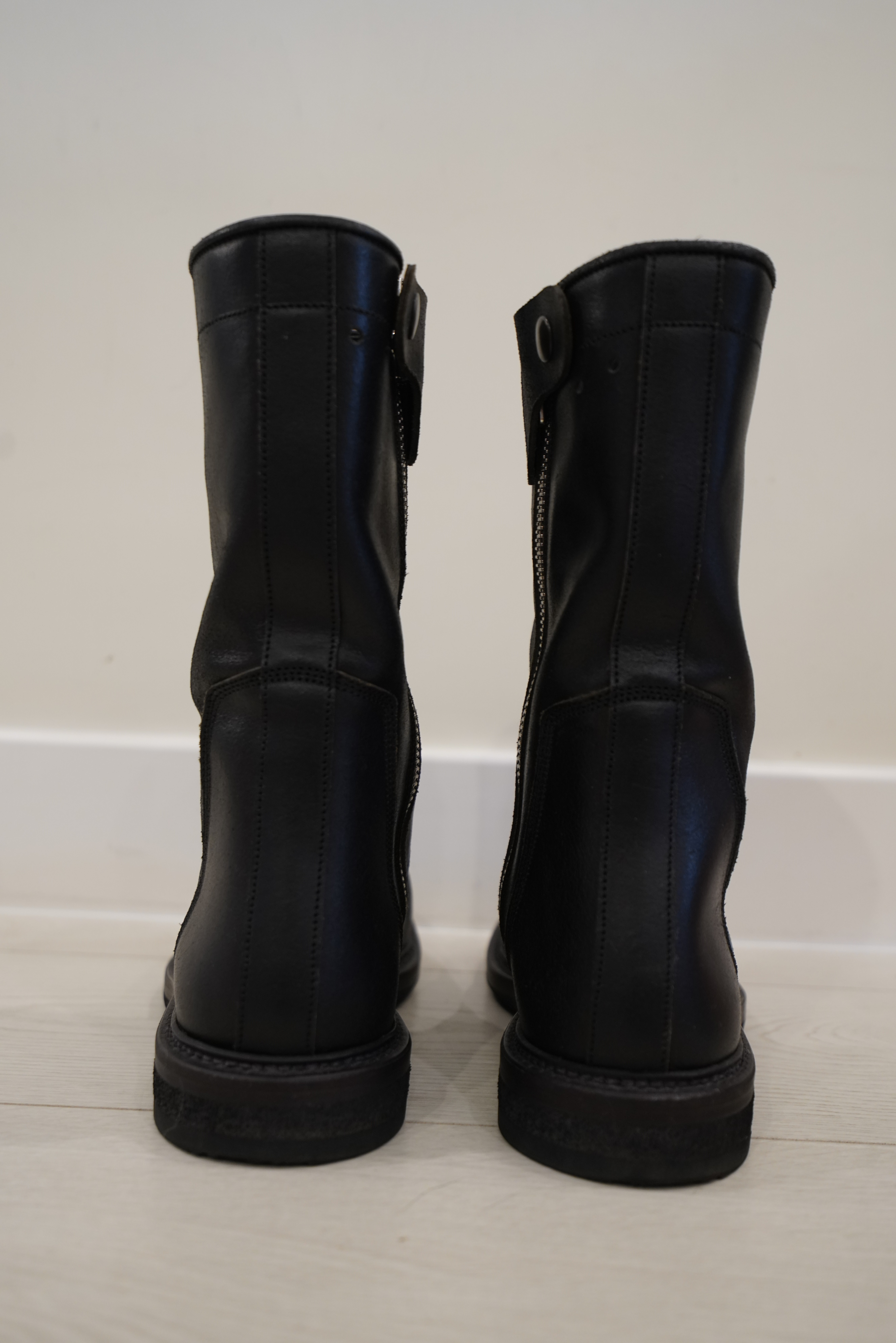 Reverse Leather Creeper Boots - 4