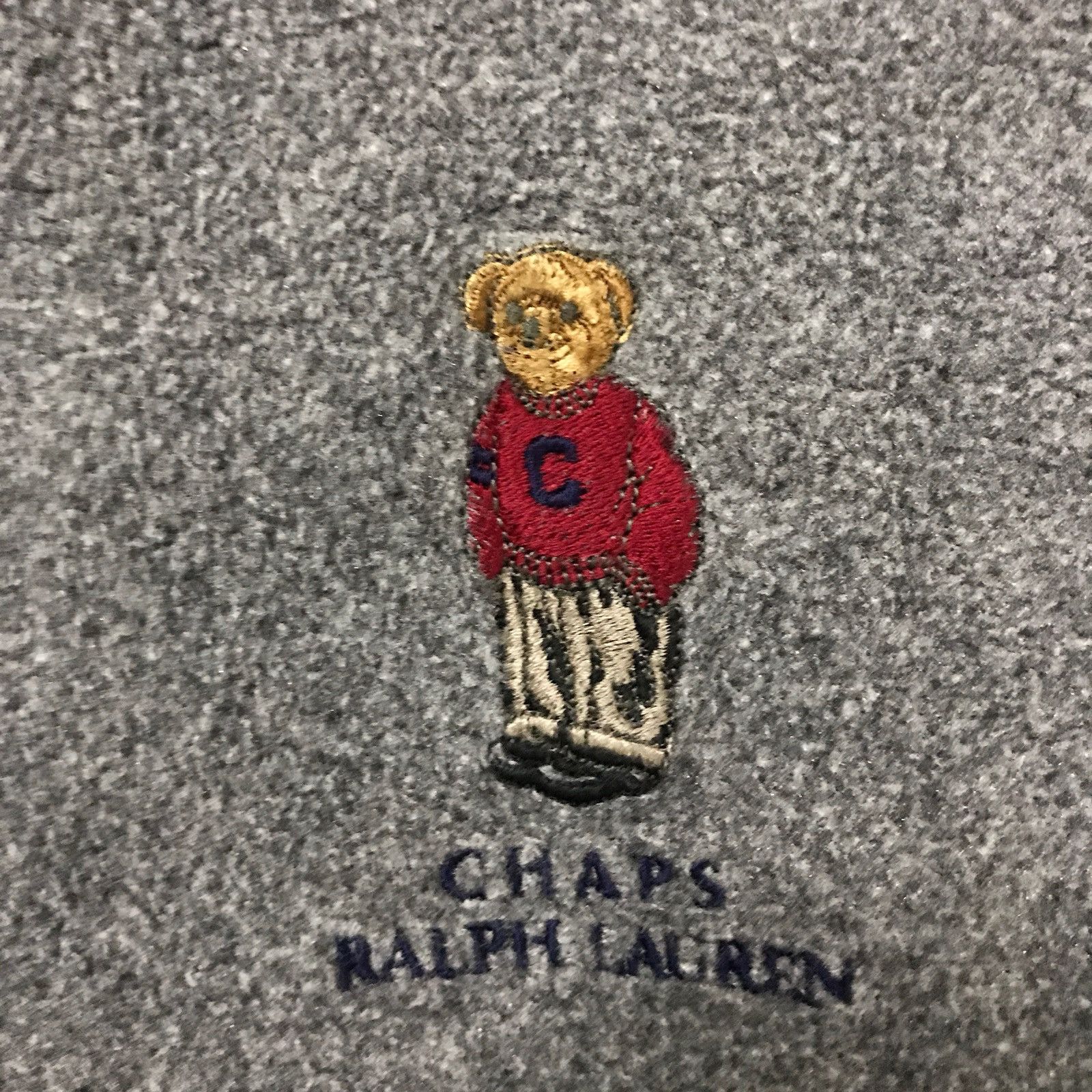 Custom - Chaps Ralph Lauren fleece jacket polo bear - 3