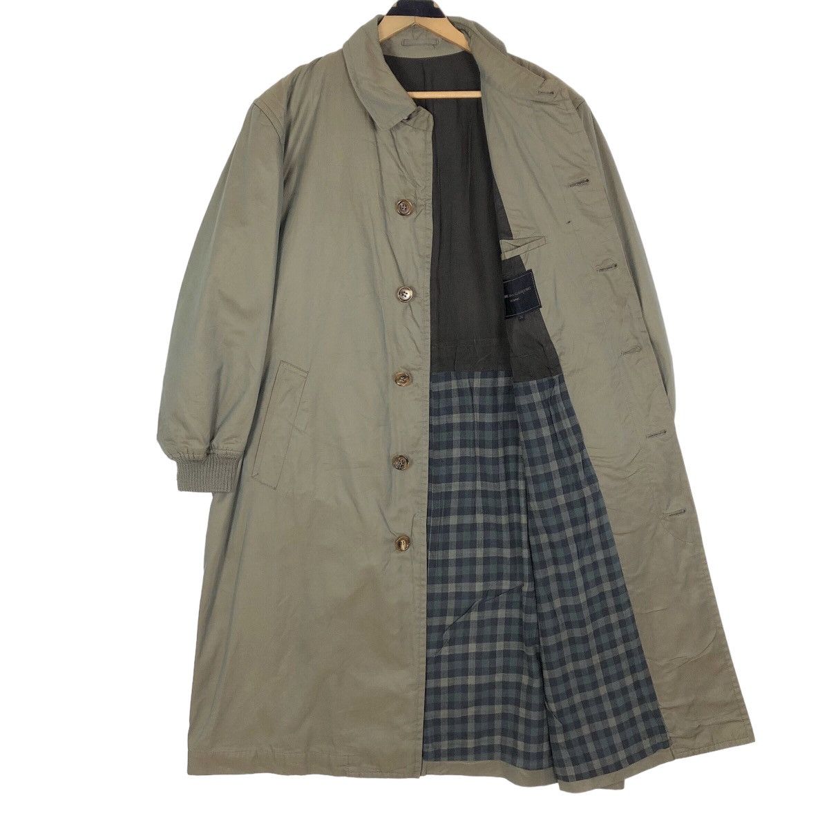 Vintage 90s Comme Des Garcons Homme Khaki Sphere Car Coat - 10