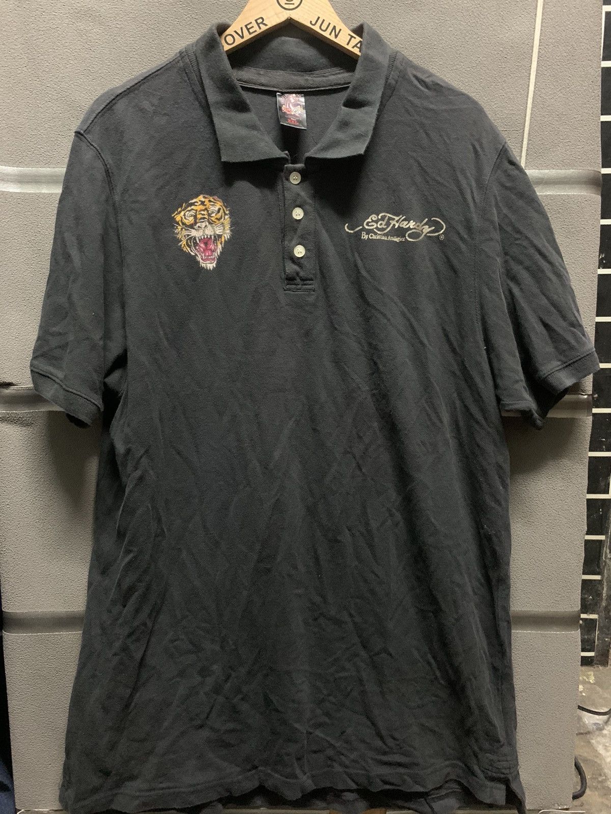 Christian Audigier - Ed Hardy Diamond Tiger Polo shirt - 1