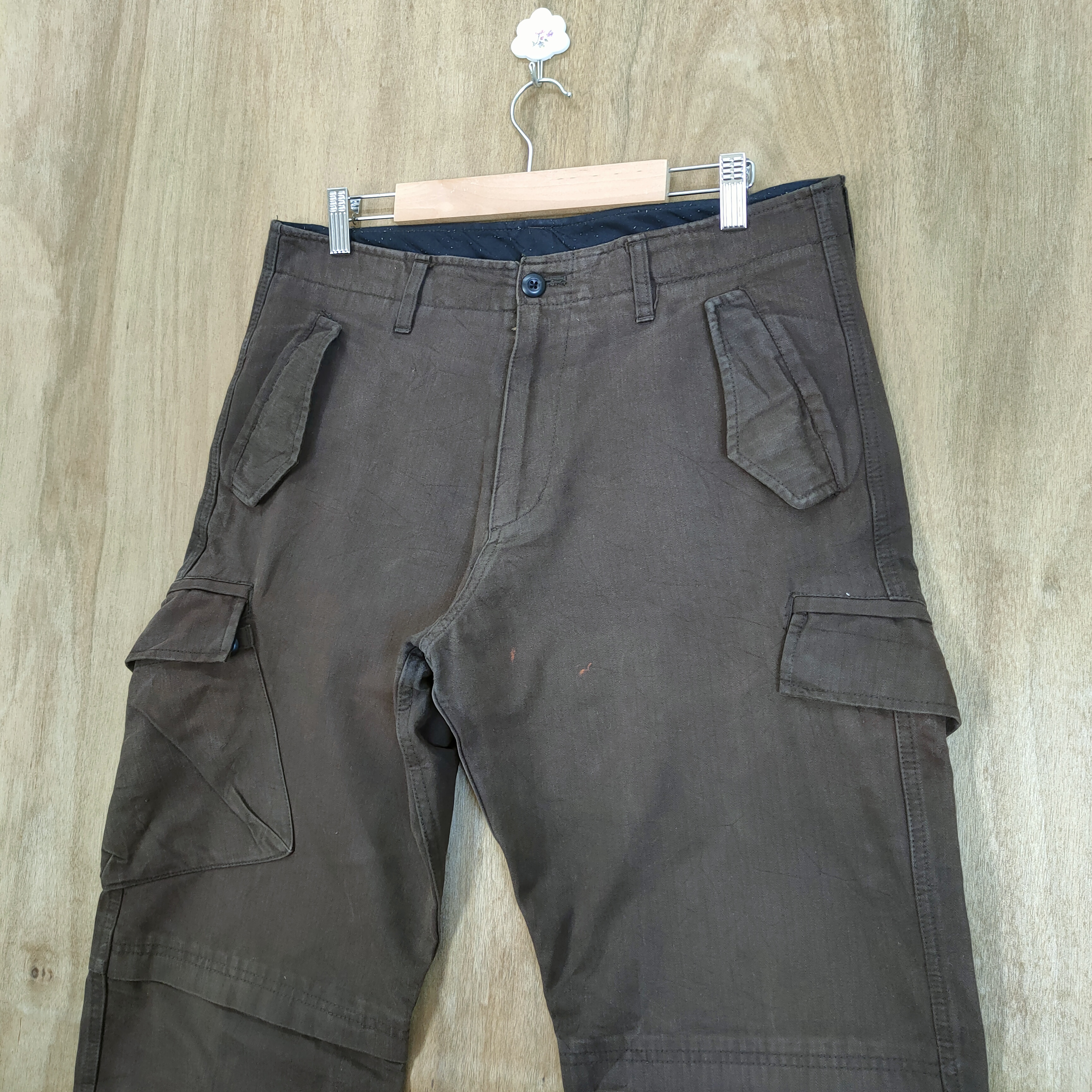 Vintage - PPFM BROWN CARGO PANTS - 8