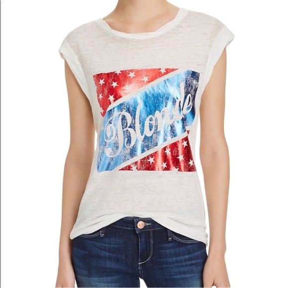 Pam & Gela American Blonde Burnout Muscle Tee - 1