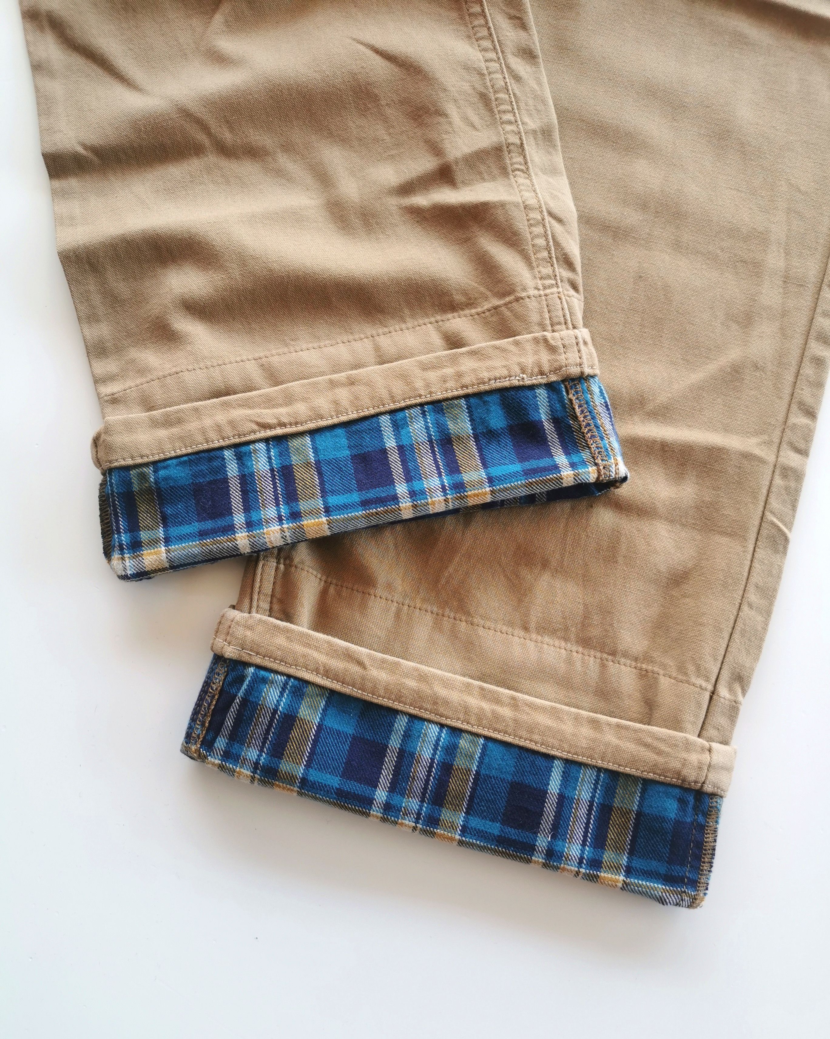 Burberry Blue Checkered Legs Fatigue Pants - 6