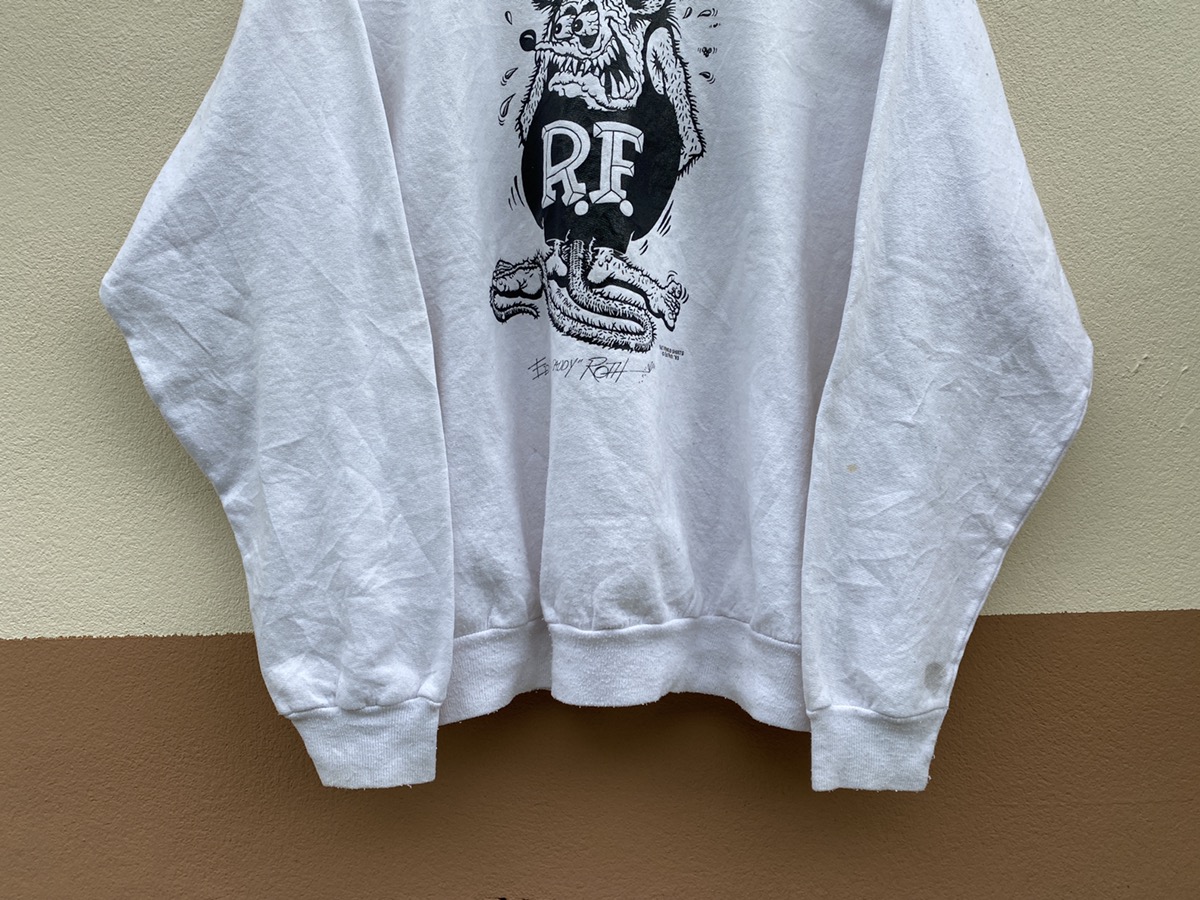 Vintage - OG 1993 Mooneyes Rat Fink Ed Roth Pullover Sweatshirt - 2