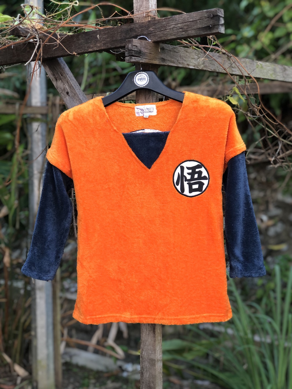 Japanese Brand - Dragon Ball Fleece Embroidered Logo Long Sleeve - 1