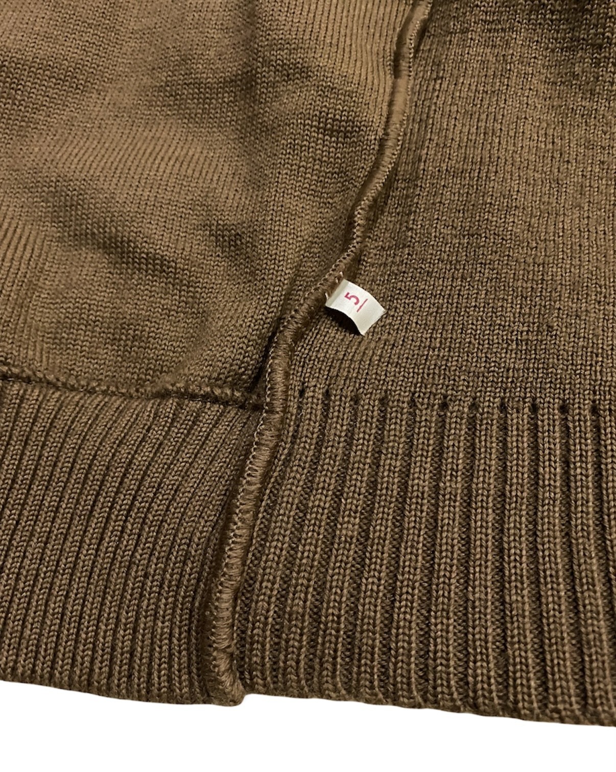 Coloured Cable Knit Sweater - Vintage St Michael Wool Cable Knit Sweater Suede Trimmer - 14