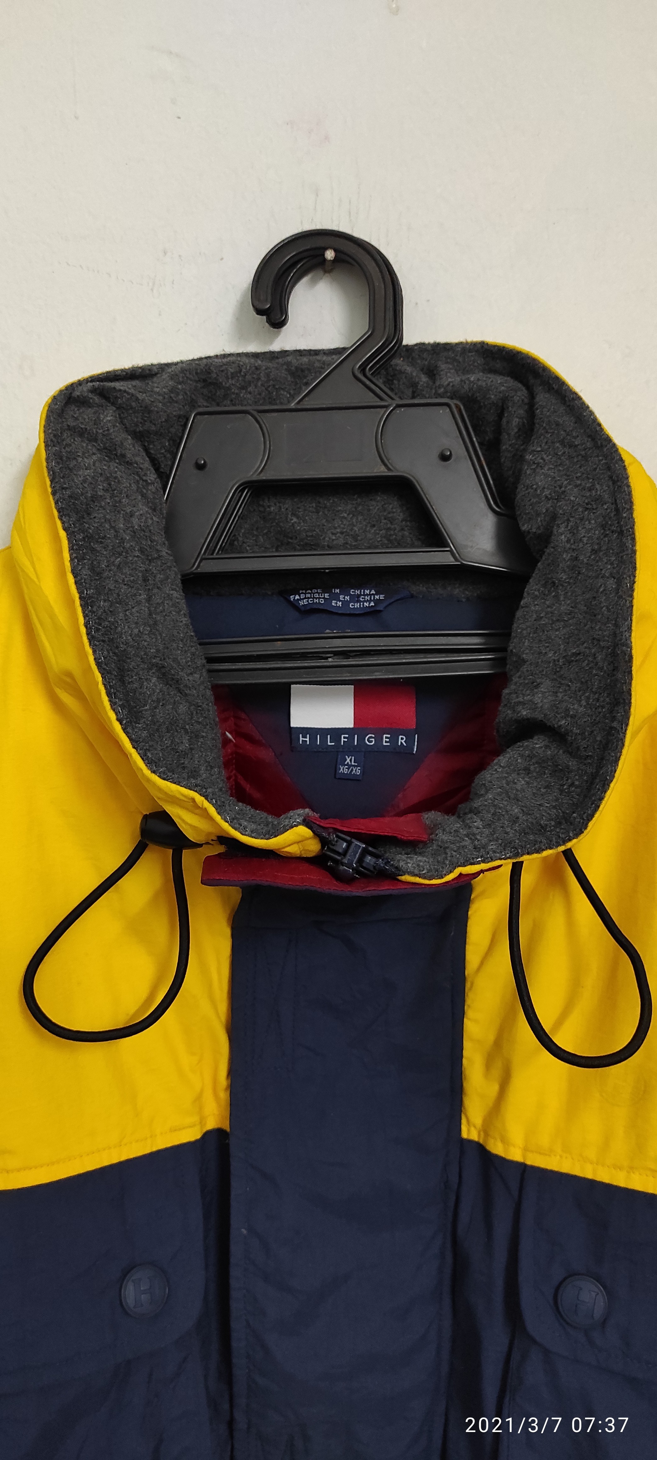 Tommy Hilfiger - Vintage 90's Tommy Hilfiger Duck Down Puffer Anorak hidden coat Jacket - 19