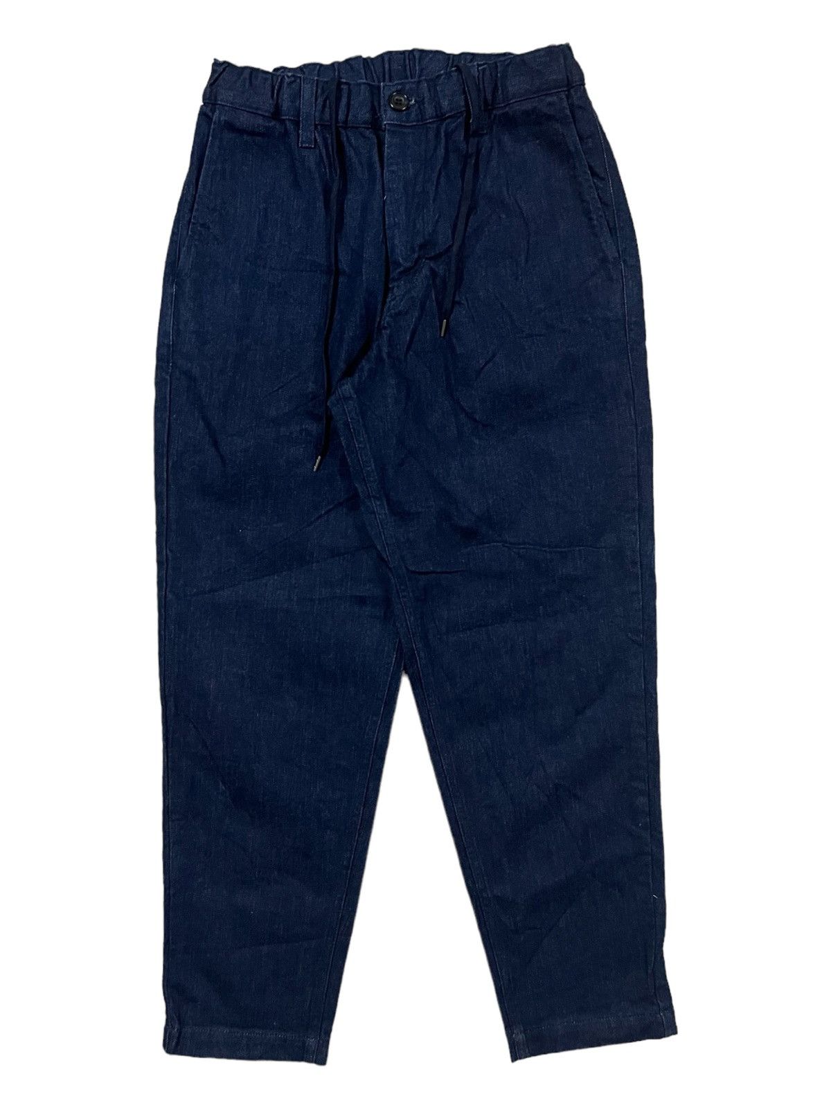 Kojima Genes 🇯🇵 Denim Works Indigo 11oz Drawstring Easy Pants - 2