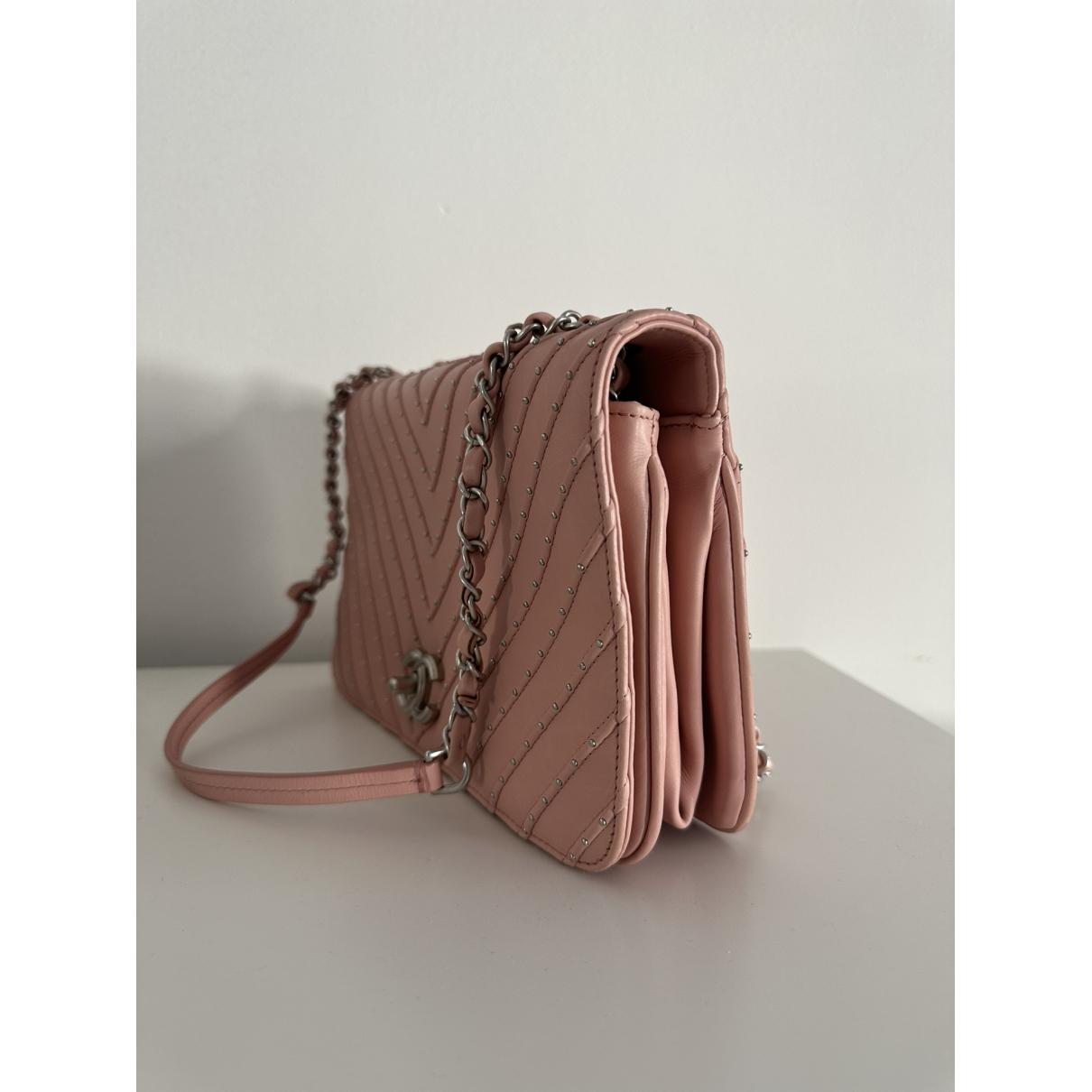 Trendy CC Flap leather handbag - 4
