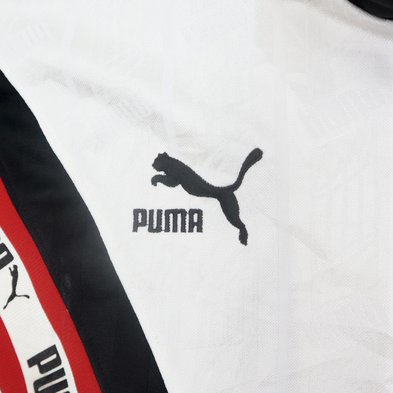 Vintage 90s PUMA Big Logo Spellout Multi Color Block Bomber Track Jacket - 3