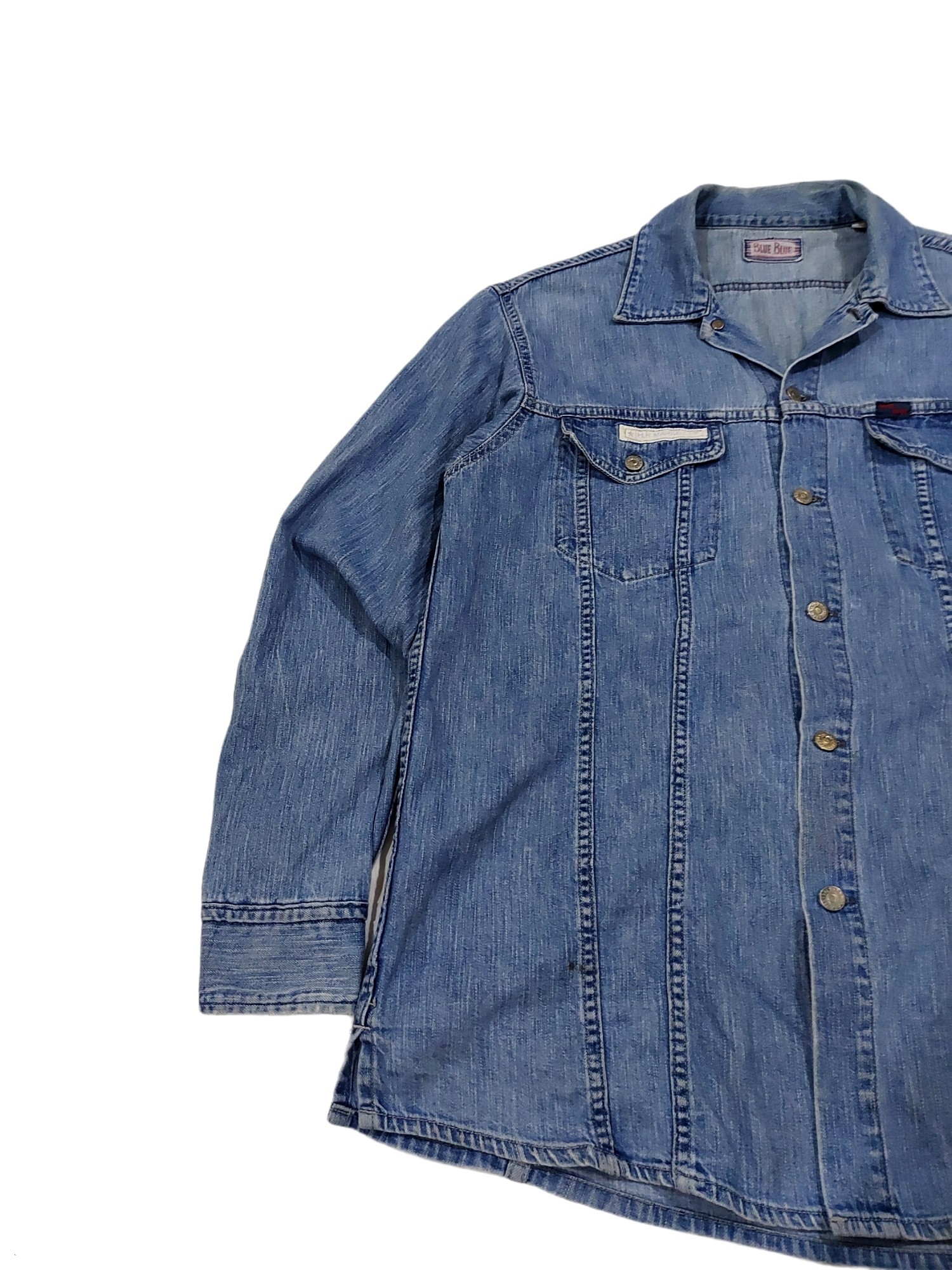 RARE! H.R.MARKET x BLUE BLUE JAPAN DENIM TRUCKER SHIRT - 4