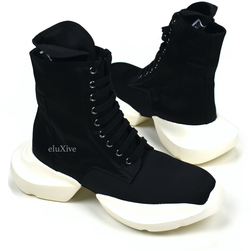 Rick Owens Army Sneaker Boots Black Milk NWT - 1