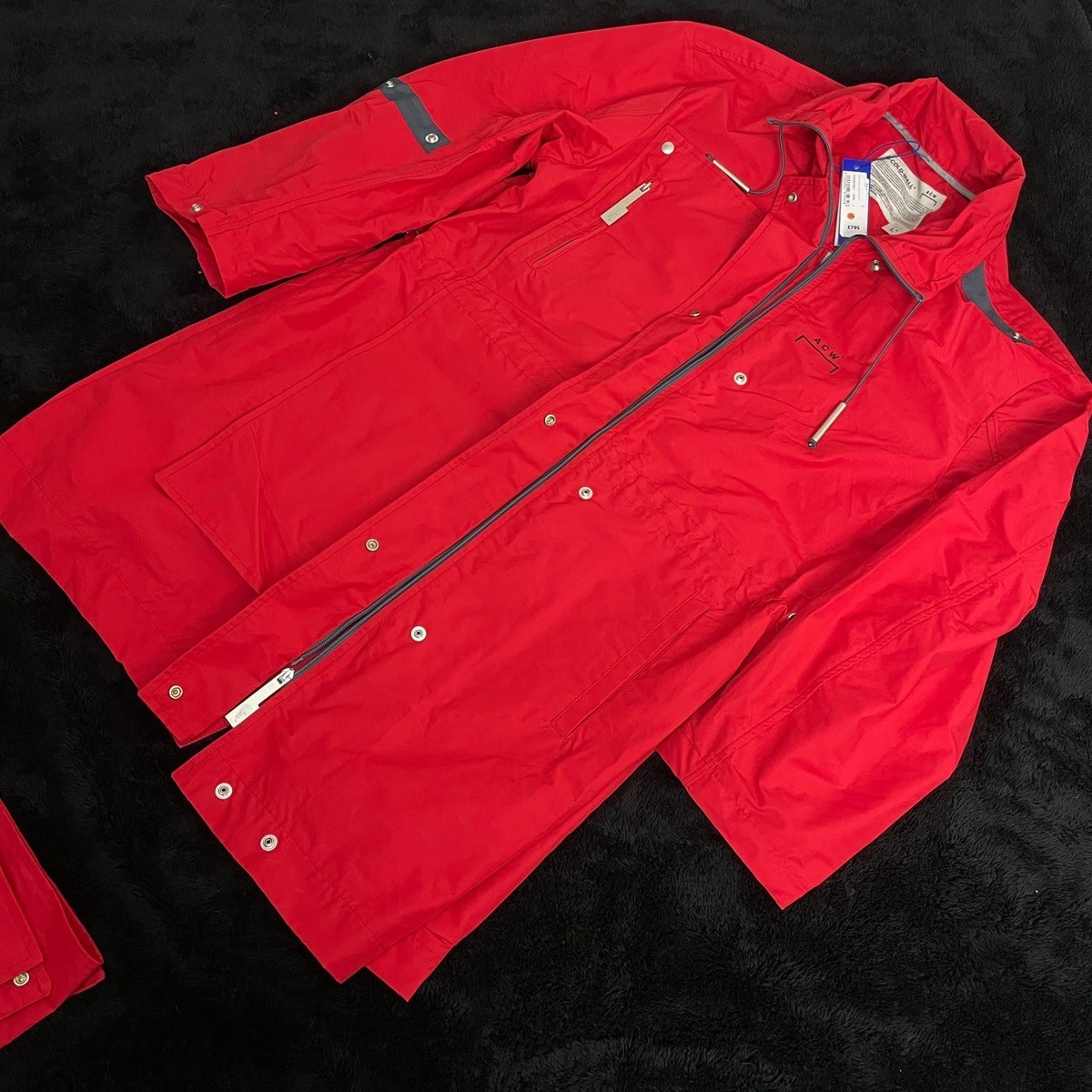 19ss Multi Panel Long Jacket in Red - 1