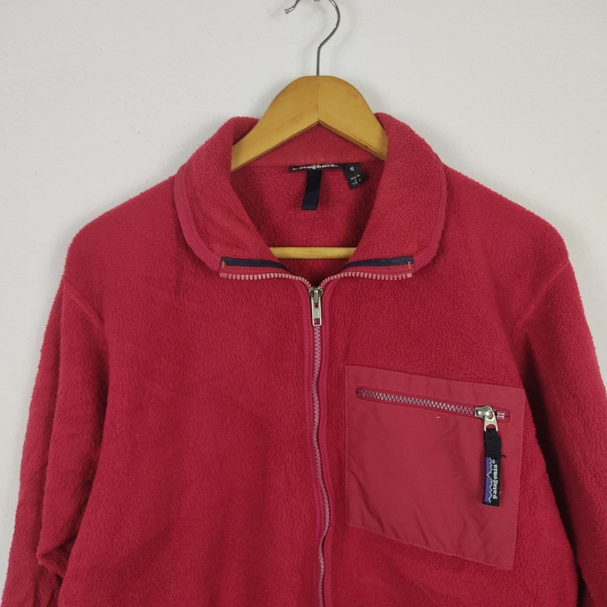 Made In Usa - Synchilla Fleece Red Full Zipper Jacket - 3