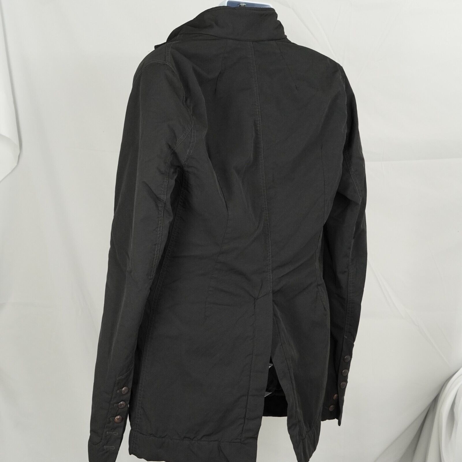 Rick Owens Drkshdw Long Black Blazer Quilted Murray - Large - 5