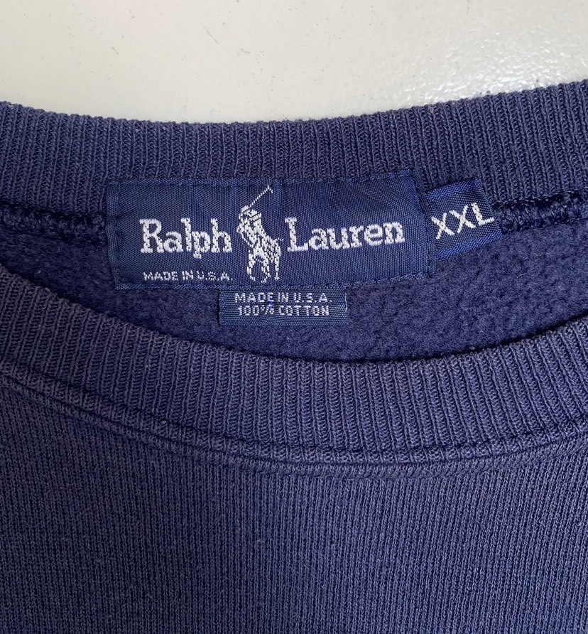 Vintage Polo Ralph Lauren Big Logo Sweatshirt Made in USA - 3