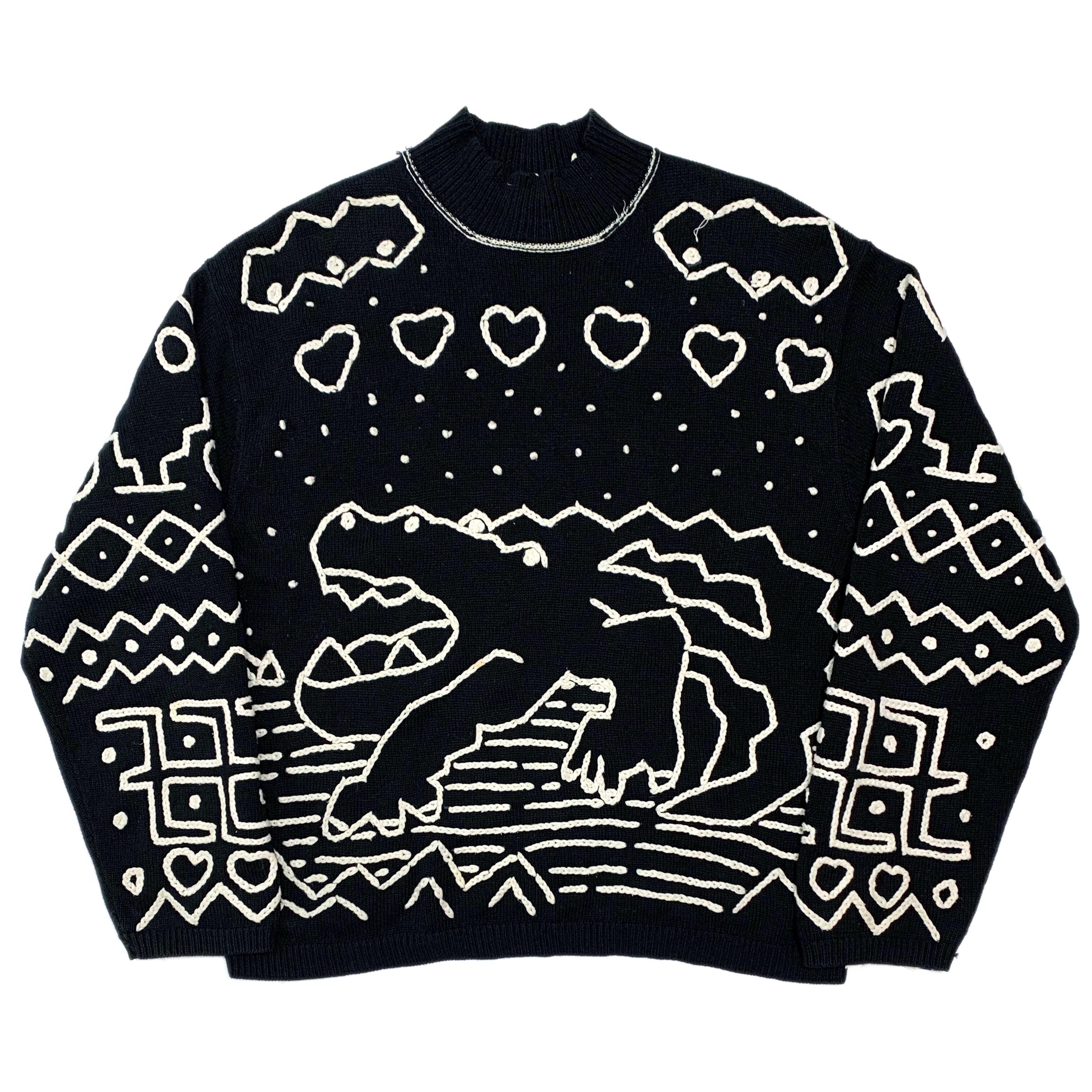 SS93 Crocodile Cotton Sweater - 3