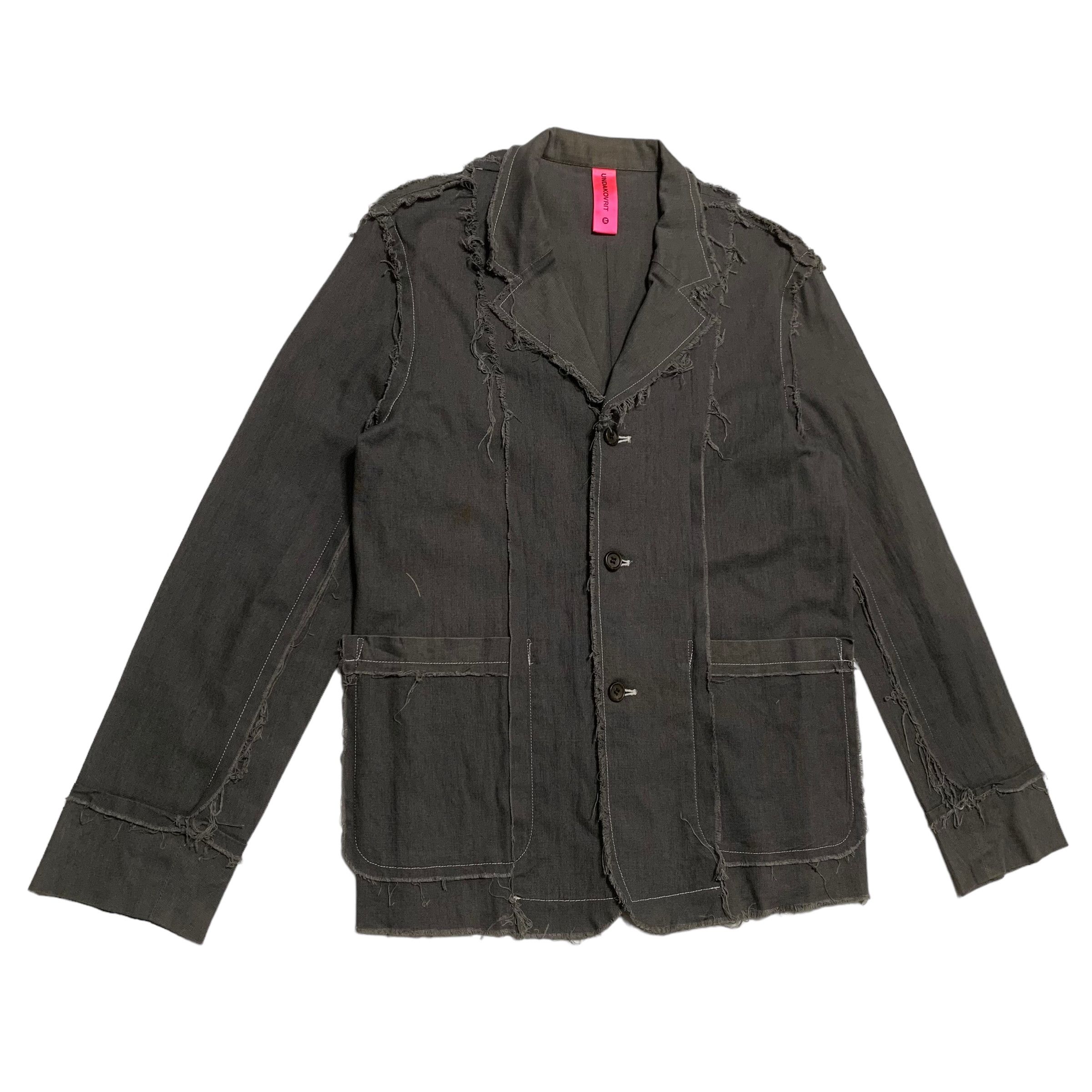 Jun Takahashi Undercover Undakovrit Frayed Button Jacket - 3