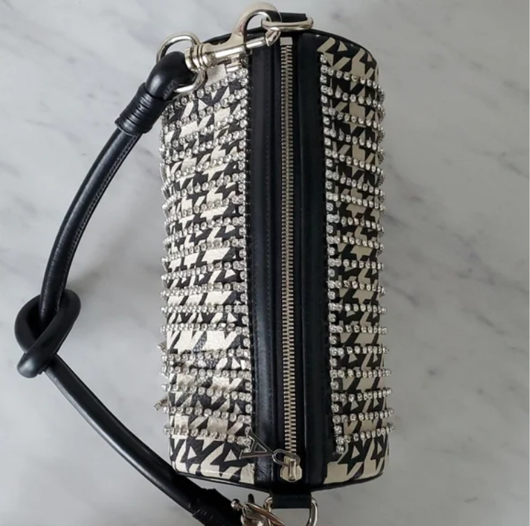Area NYC Crystal Houndstooth Bag - 3