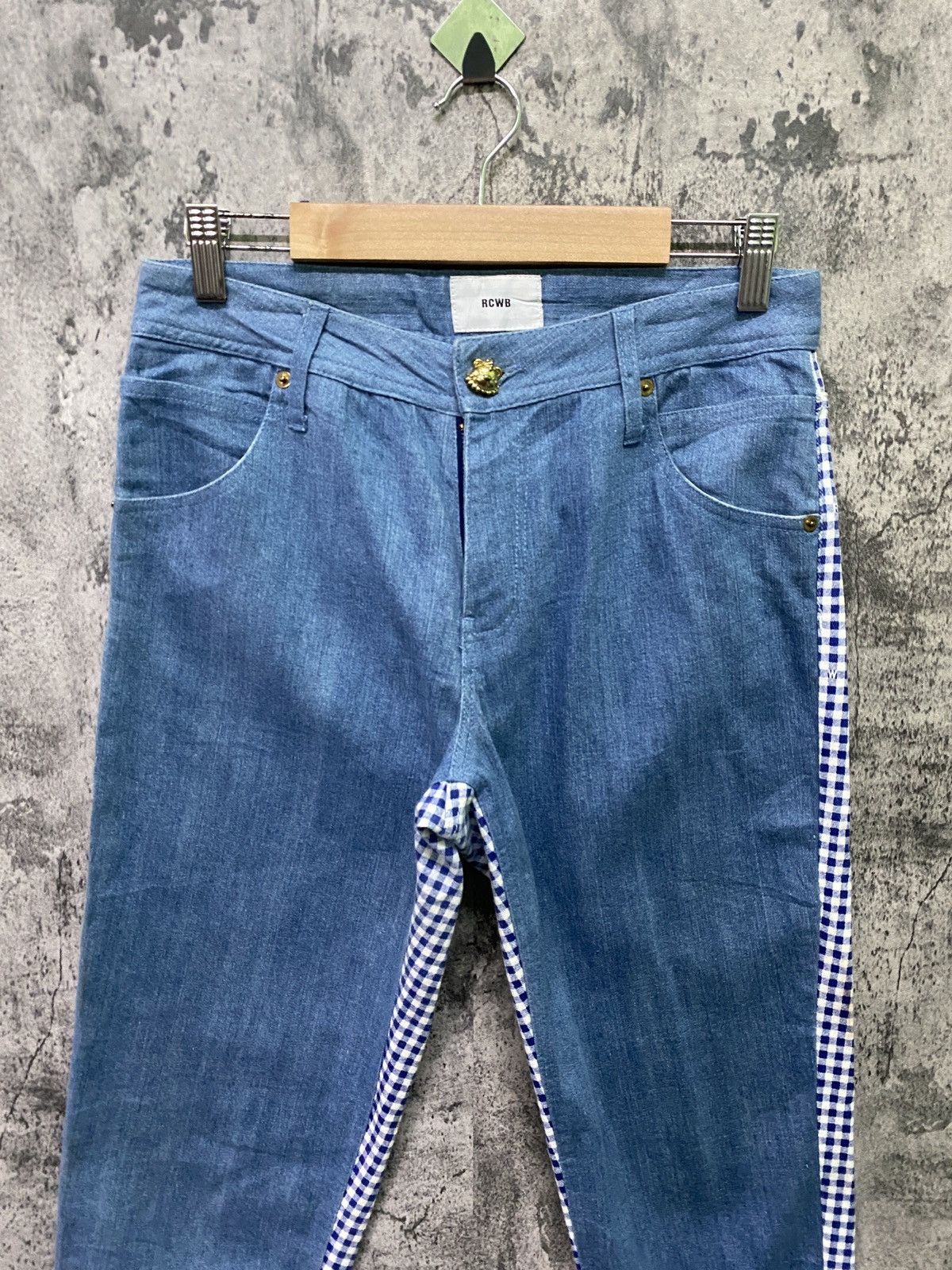 Designer - Japanese Brand RCWB Hybrid Checked Design Pants - 3