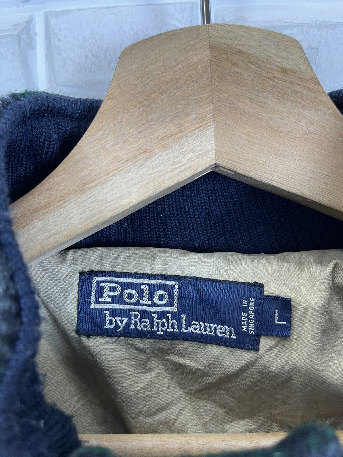 Vintage RALPH LAUREN POLO GLEN PLAID WOOL VARSITY - 9