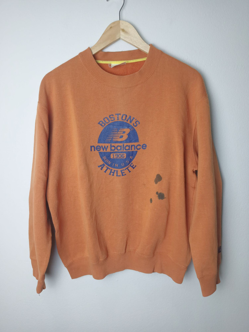 Vintage New Balance Faded Orange Sweetshirt - 1
