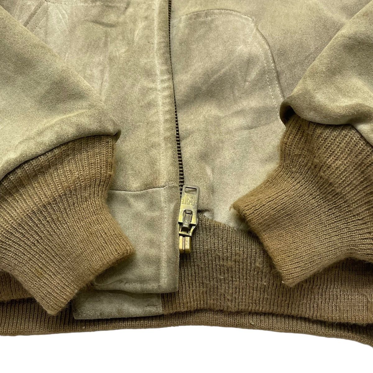 👉Vintage Schott Suede Leather Shearling Hooded Jacket - 12