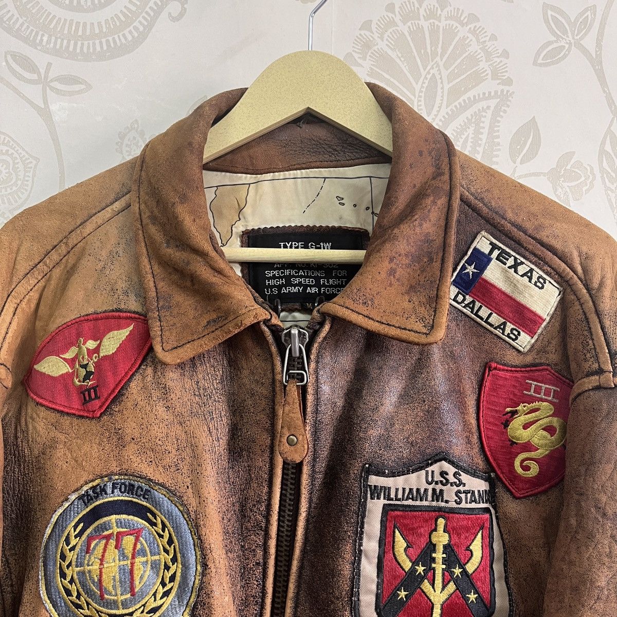 Vintage Avirex Type G-1W Flyers Leather Jacket Pearl Harbour - 21