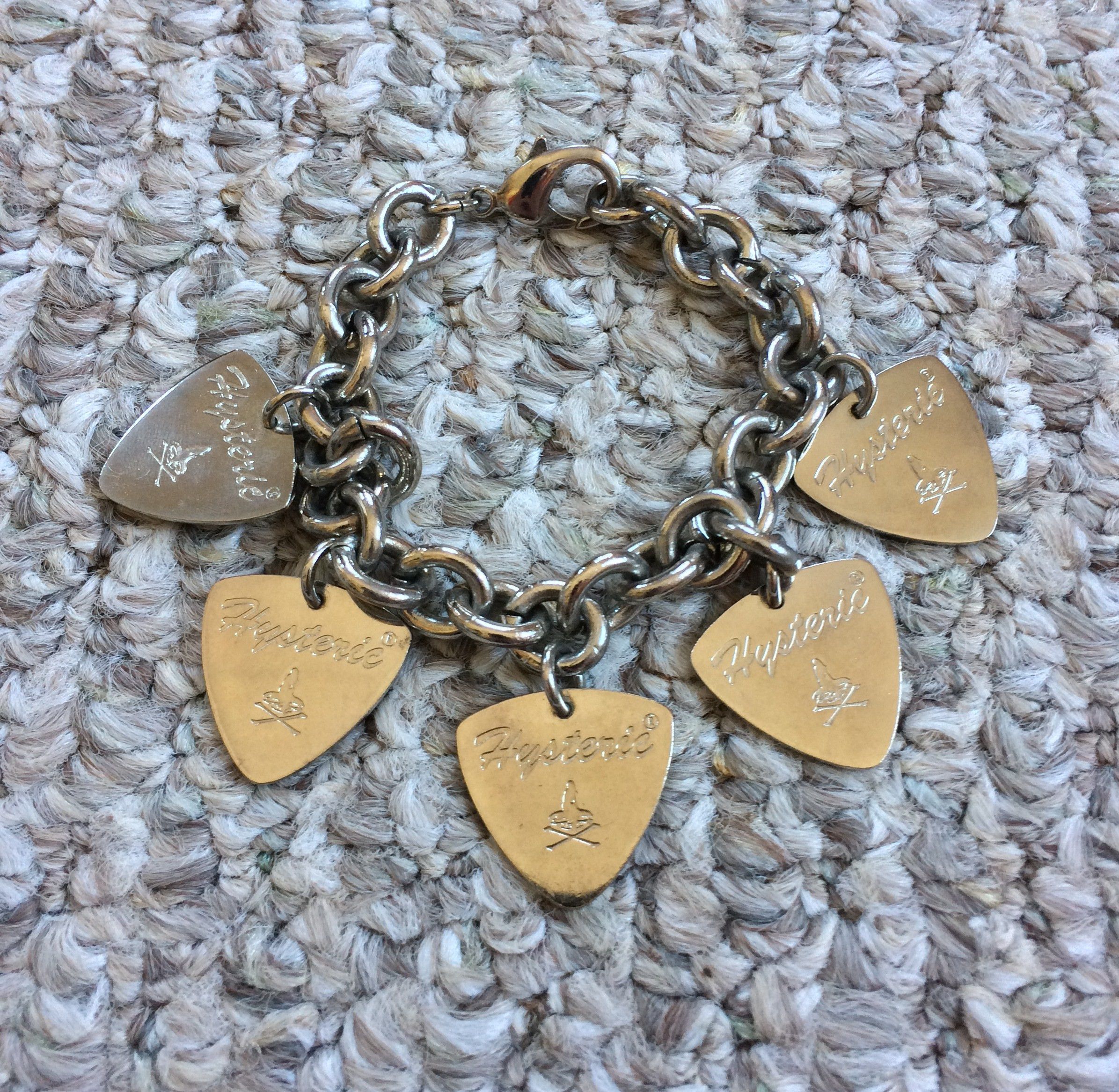 Hysteric Glamour Guitar Pick Charm Bracelet - 2