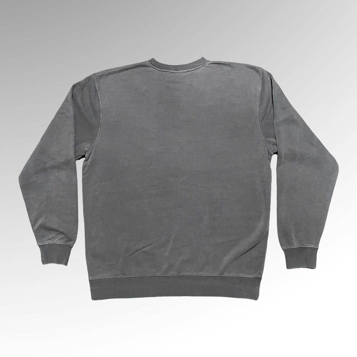 Streetwear - Vintage Gray Embroidered Crewneck Sweatshirt 🪐 - 3