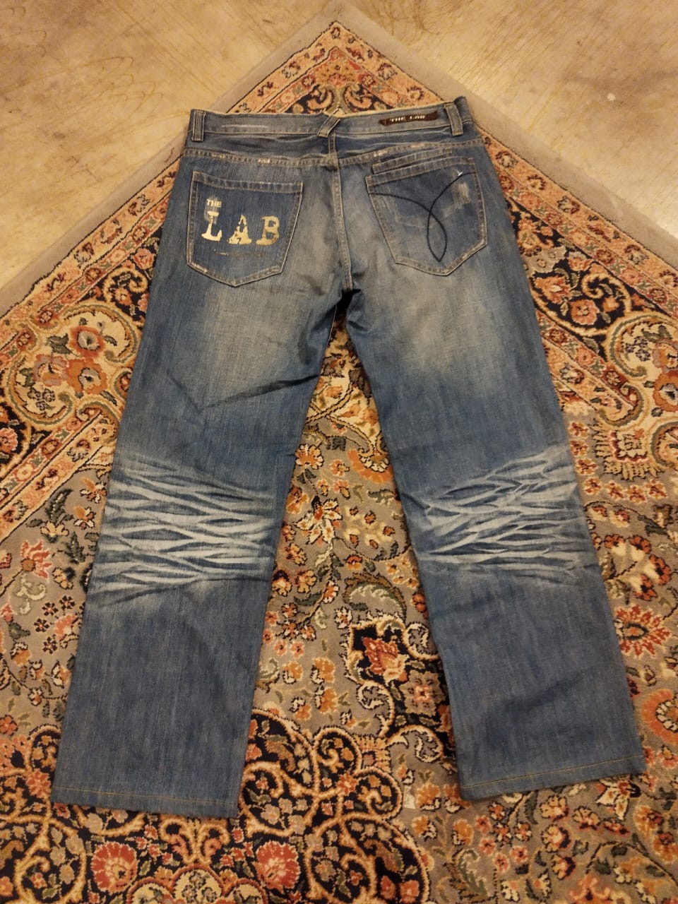 Japanese Brand - The lab buyrus japan paint splatter denim