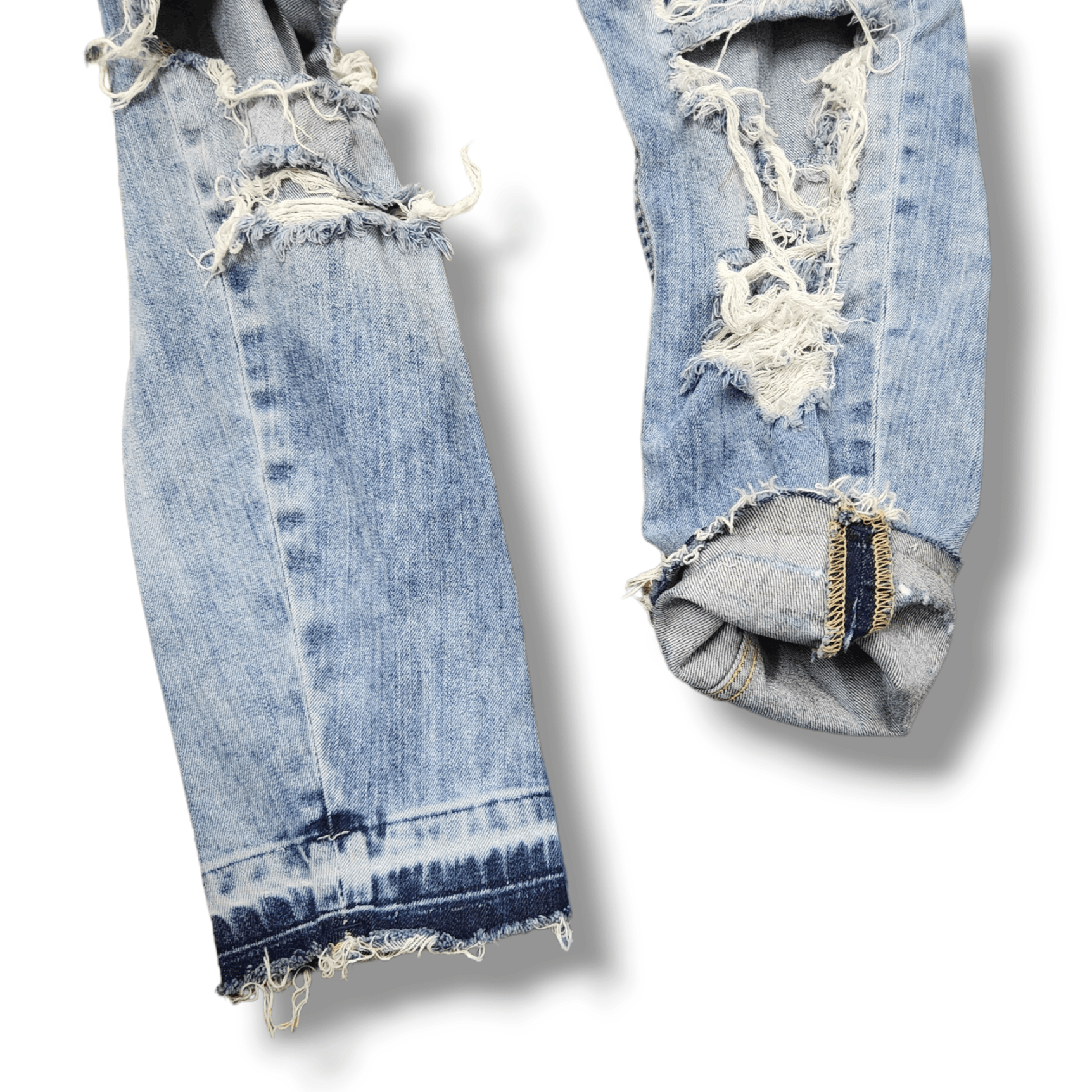 Ripped Denim Distressed Zara Man Jeans - 12