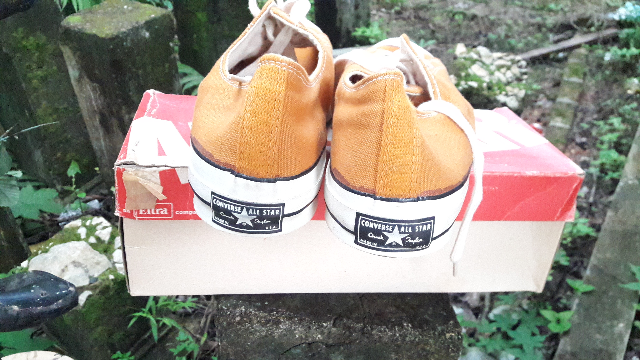 Vintage - 70s Converse Mustard colour fast break with OG box - 4