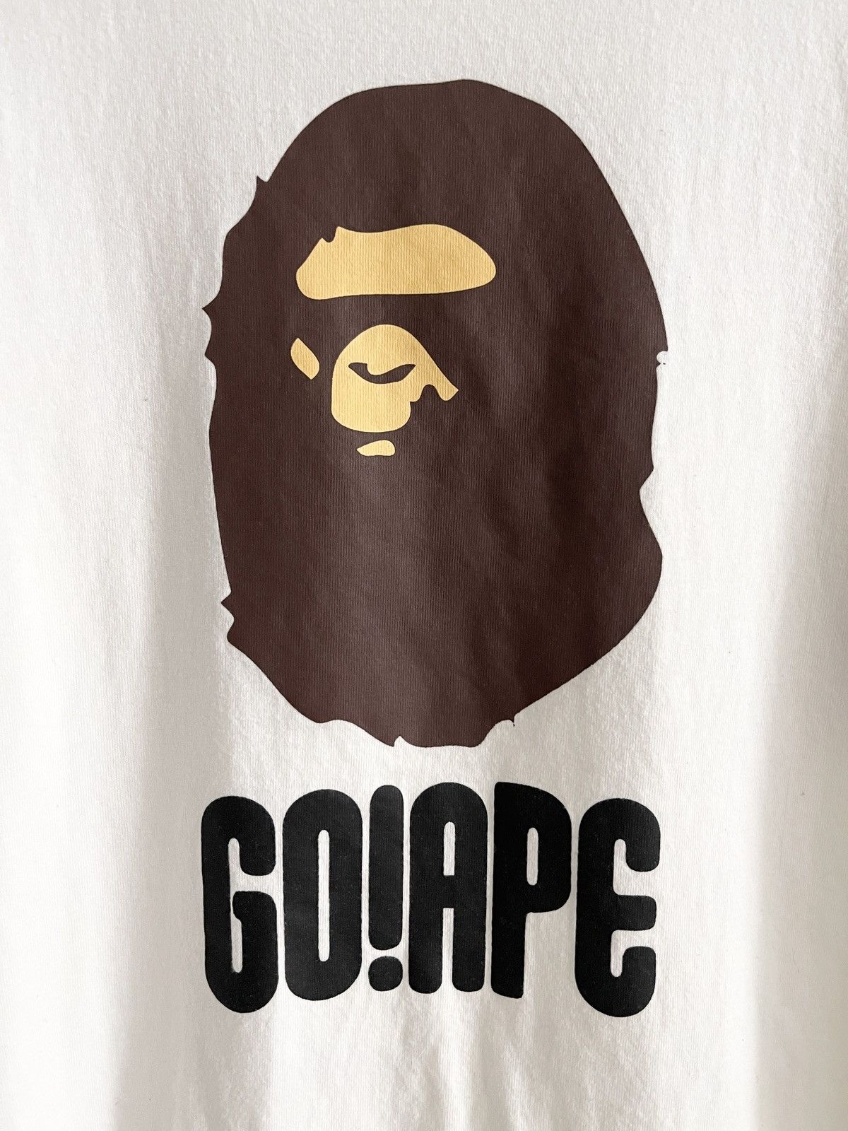 Bape OG Ape Head GO APE! Tee (M) - 3