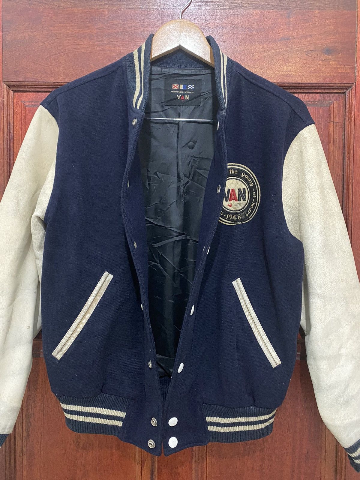 Vintage Varsity Jacket Van Jac Touch Down American Football - 3