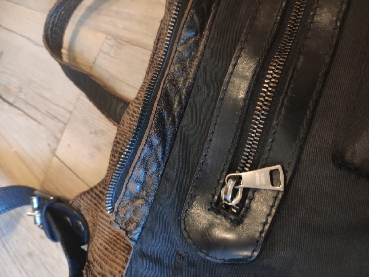 Giorgio Brato - Brown washed Leather shoulder bag.Like Rick Owens or Julius - 7