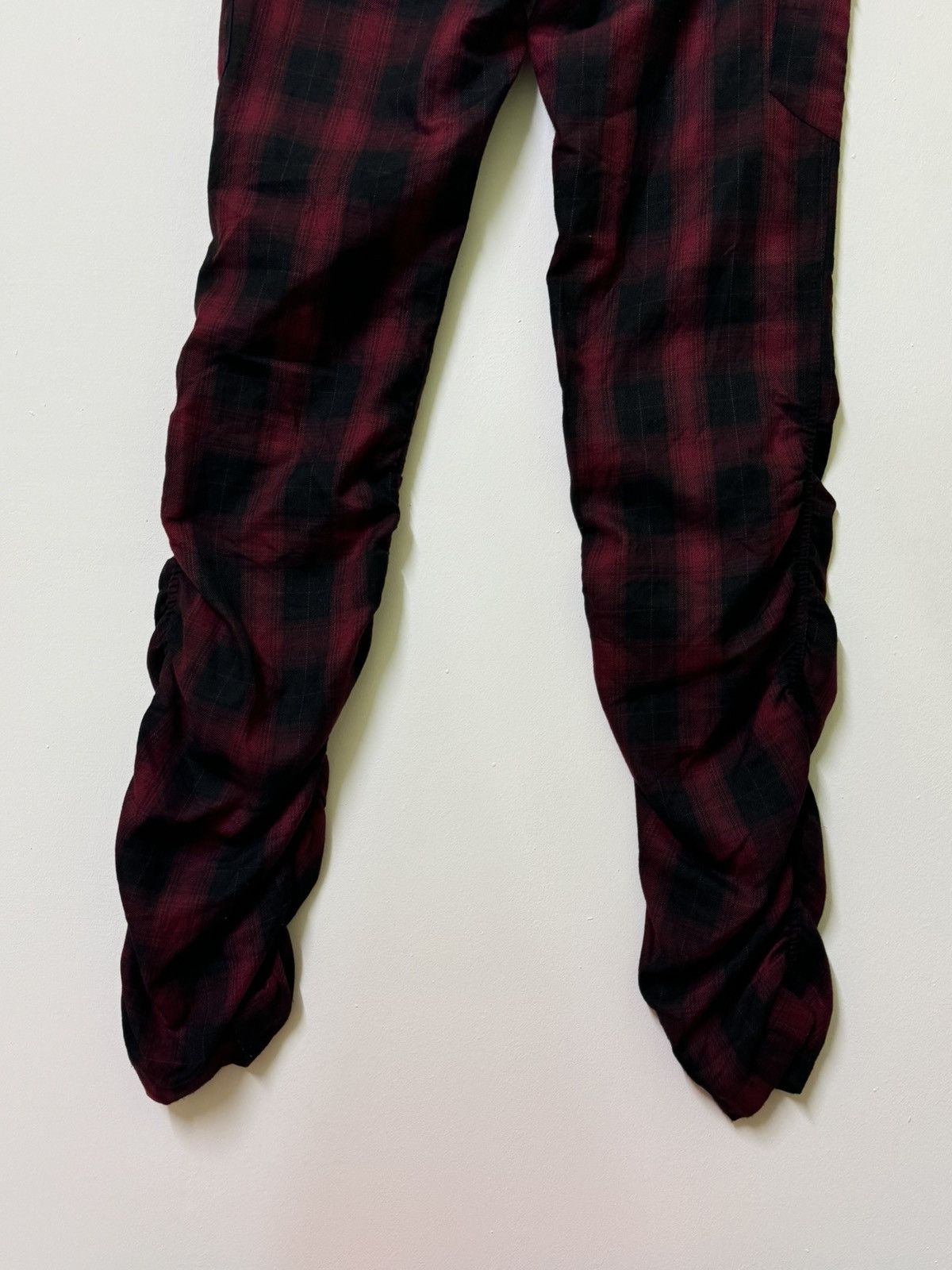 VINTAGE PLAID TARTAN DOUBLE FOCUS STACKED PANT - 13