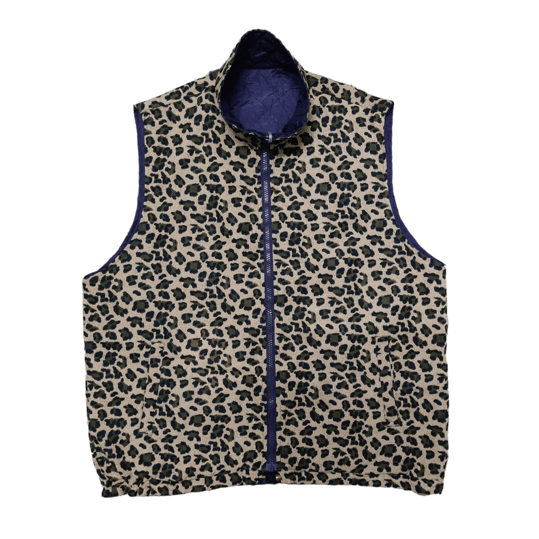 Tracey Vest - Vintage Japanese Brand Leopard Vest Reversible - 1