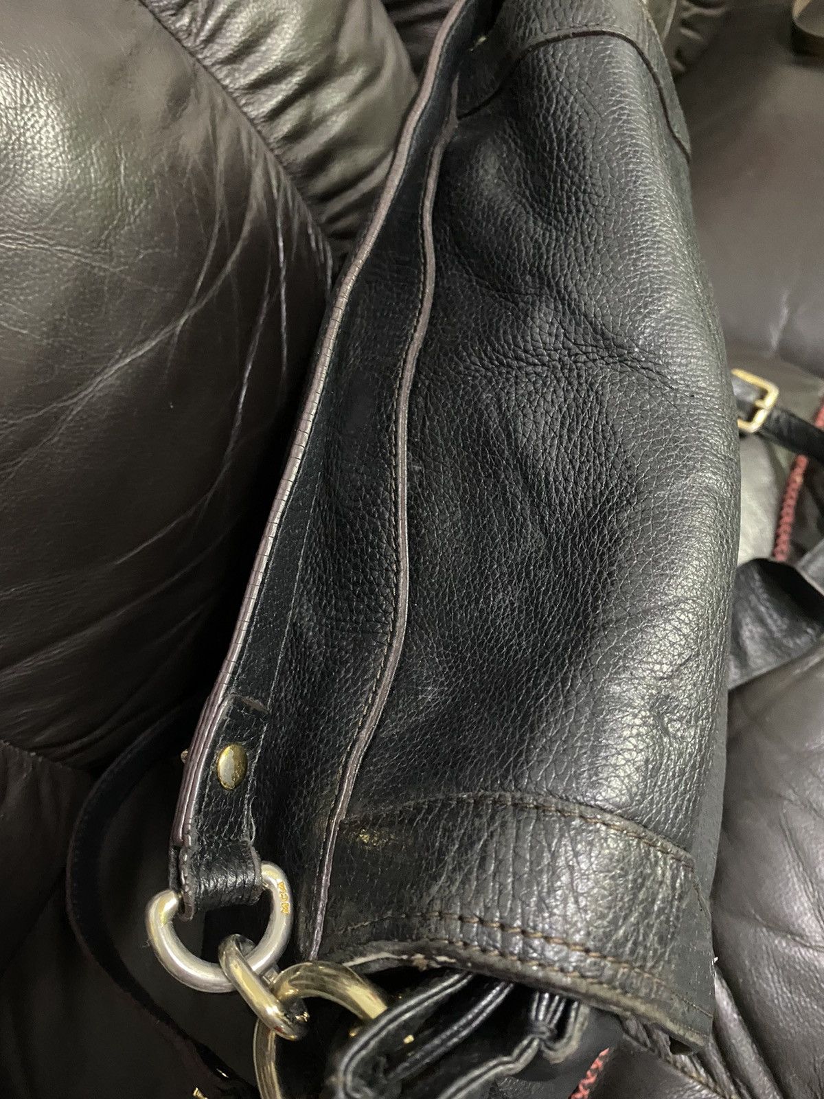 Authentic MCM Leather Shoulder Bag - 16