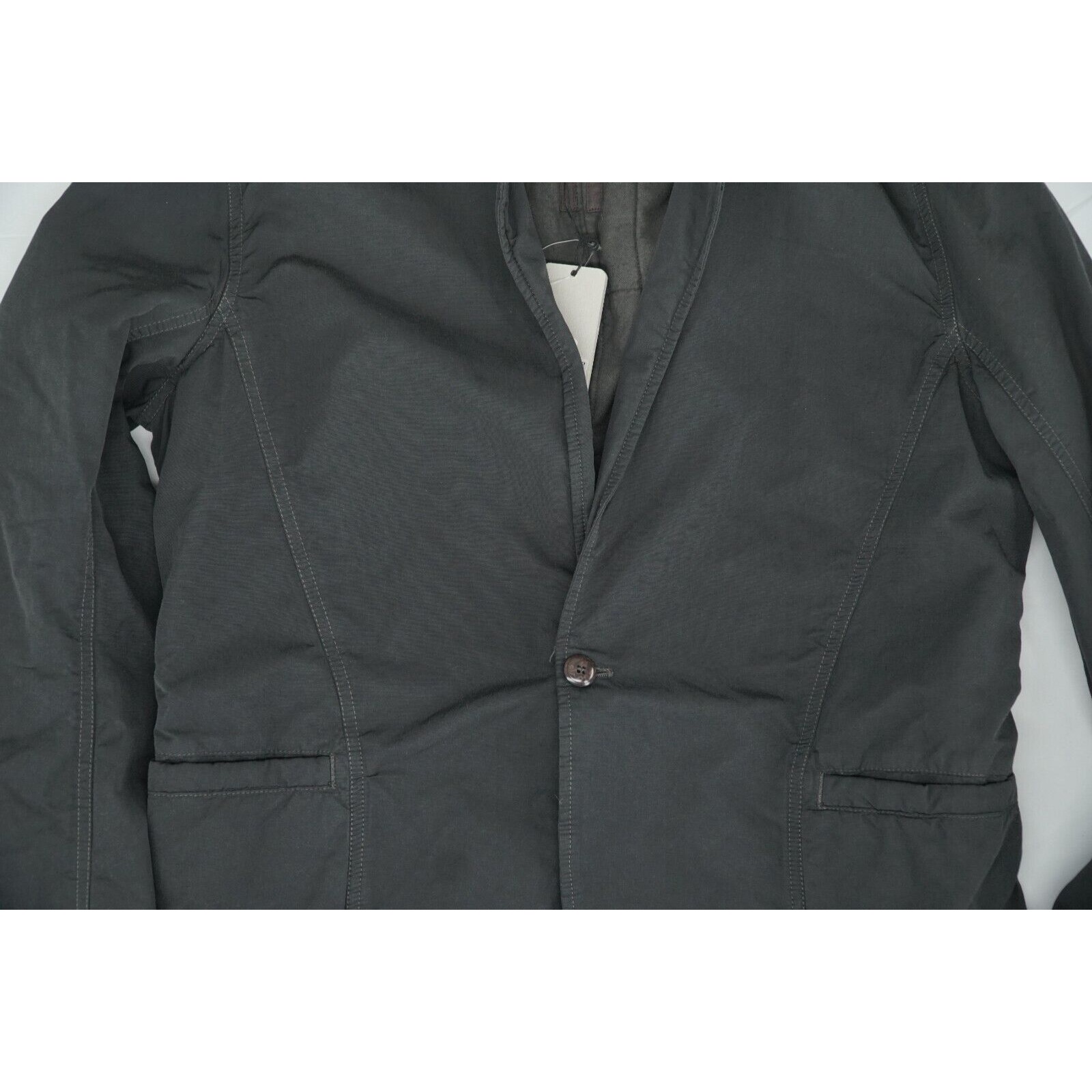 Rick Owens Drkshdw Long Black Blazer Quilted Murray - Large - 14