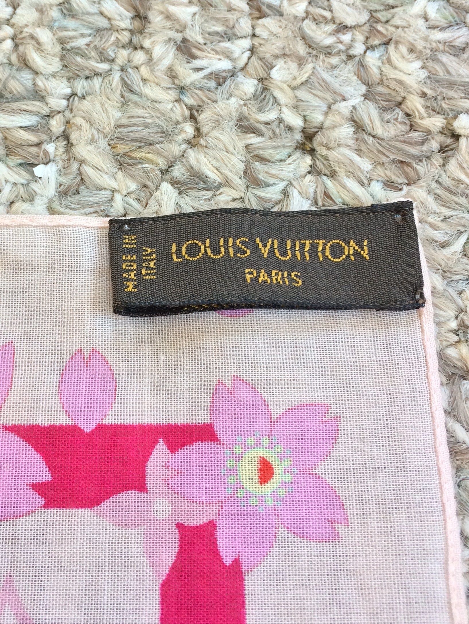 NEW Louis Vuitton x Murakami Cosmic Blossom Monogram Scarf - 4