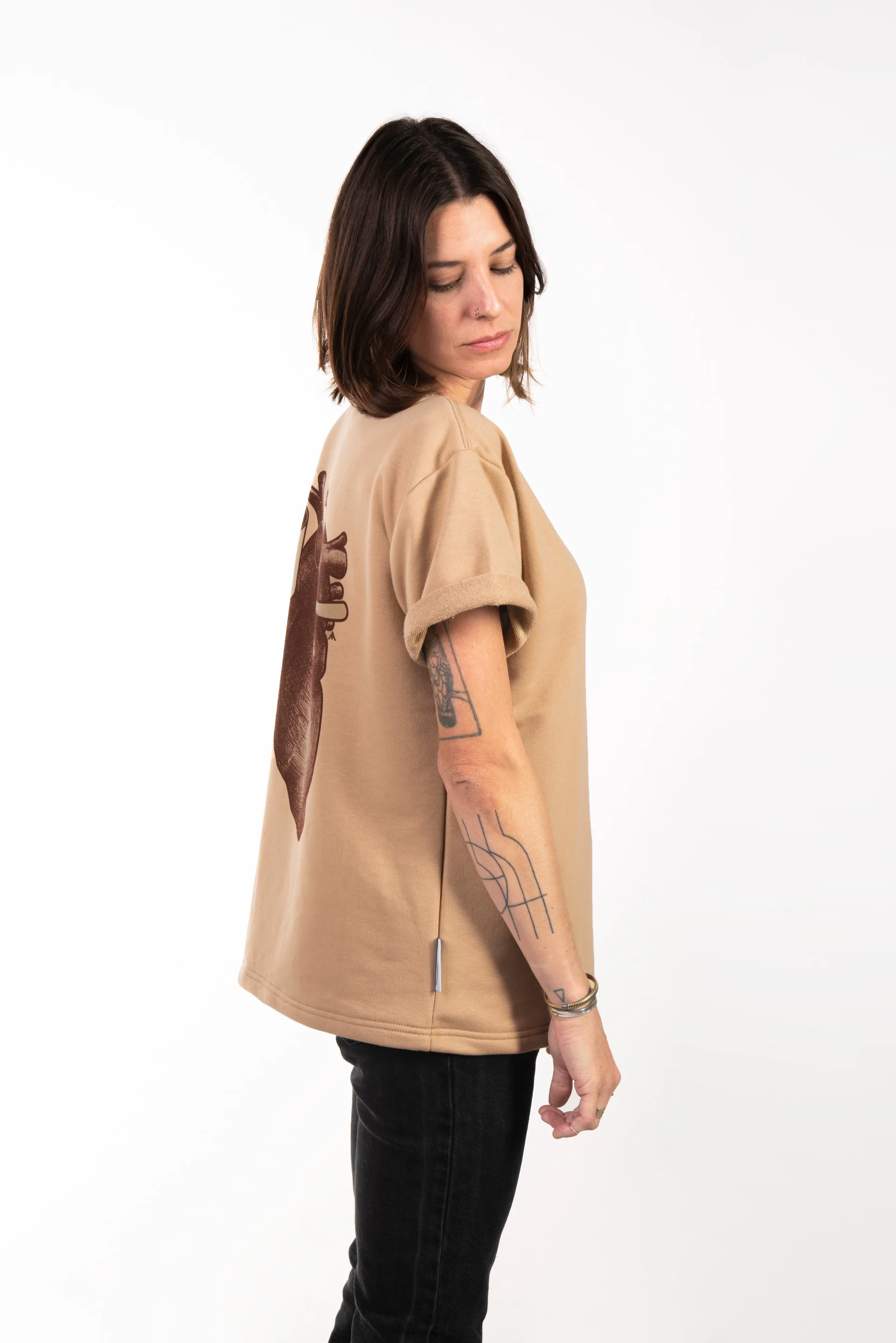 SAND BROWN LICITAR T-SHIRT - 2