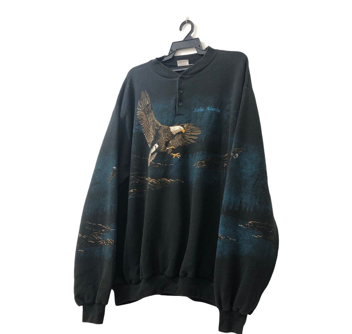 Vintage - Rare Design Eagle ART Unlimited 1998 Sweatshirt - 2