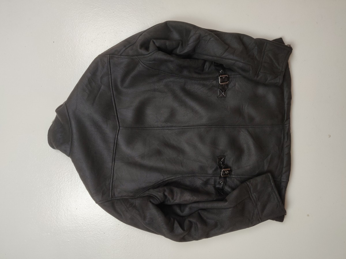 A - D'Homme Homme B3 Biker Buckle Fur Jacket Coat - 7