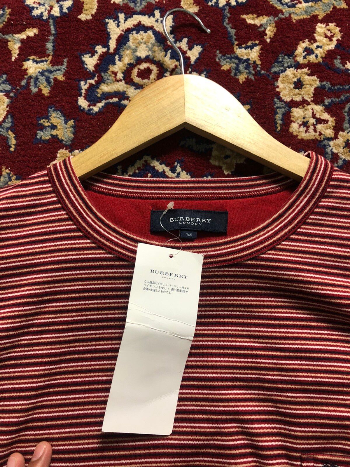 Burberry London Stripes Pocket Tee Long Sleeve Shirt - 5