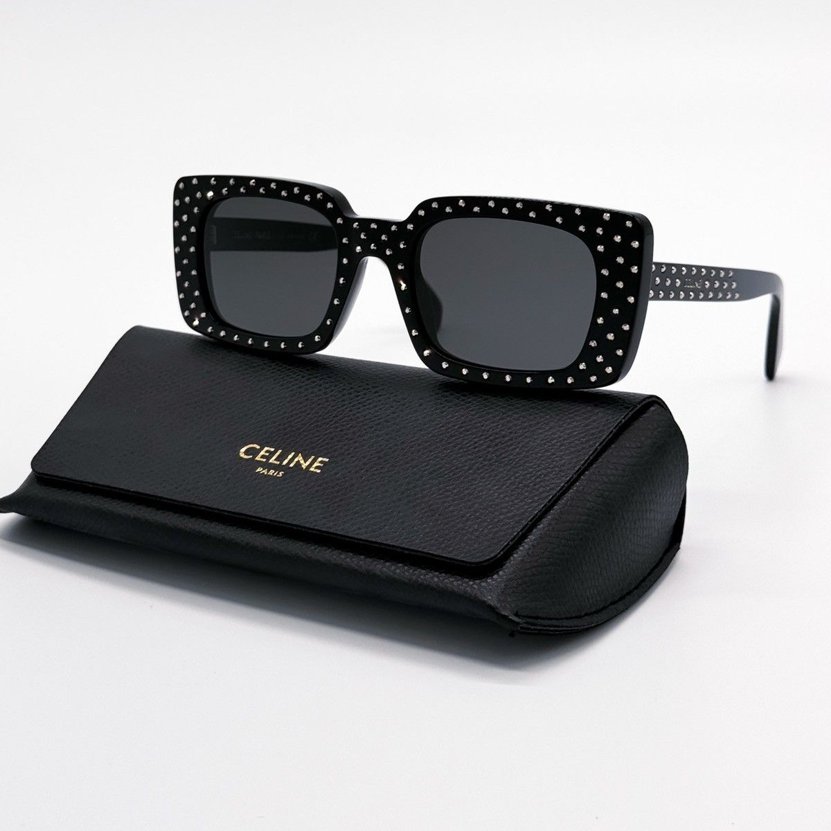 NEW CELINE CL4213IS 01A SUNGLASSES SQUARE BLACK WOMEN - 2