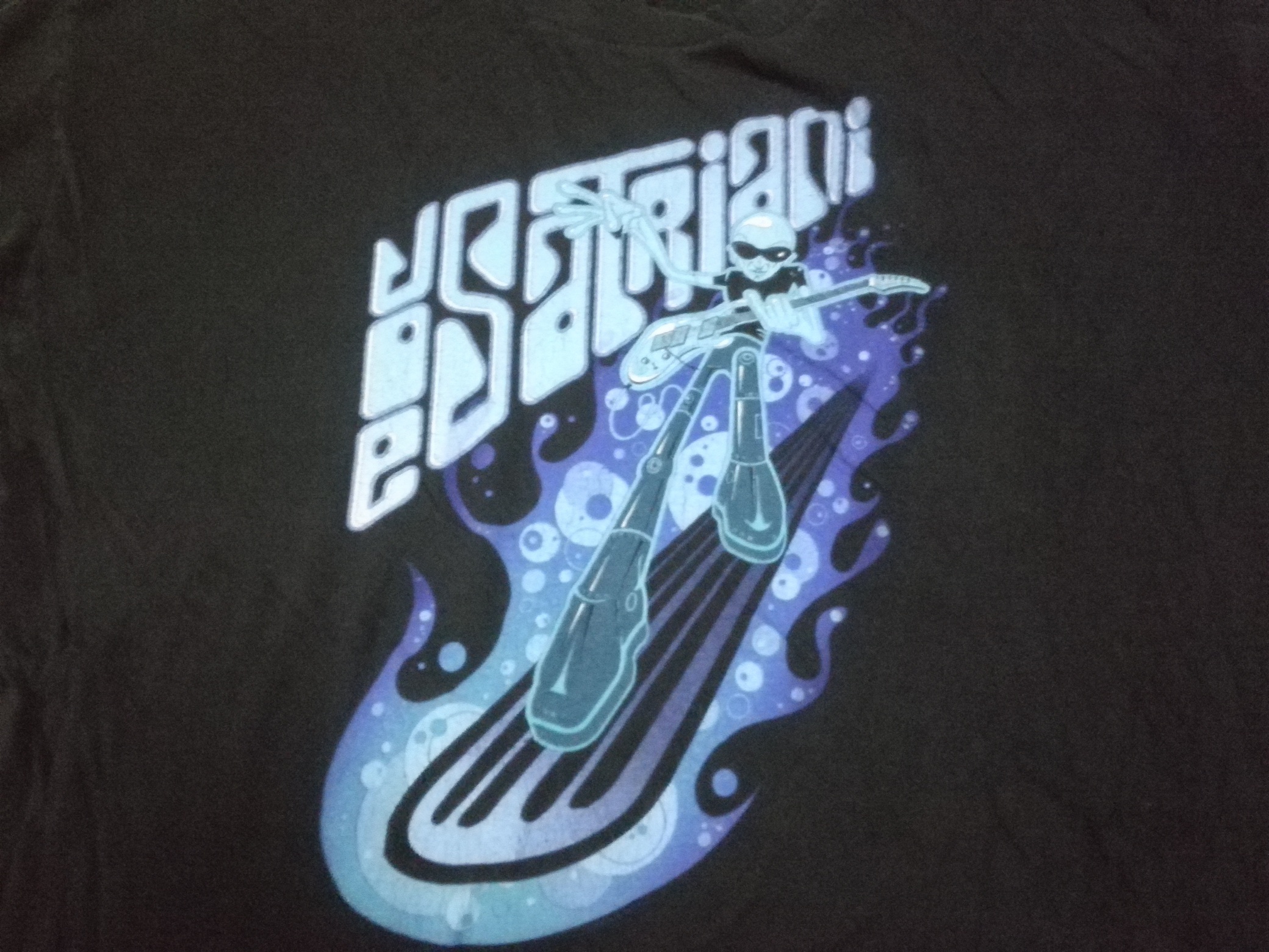 Very Rare - VINTAGE Late 90s JOE SATRIANI Cyber Surfing Alien Tour Tee - 2