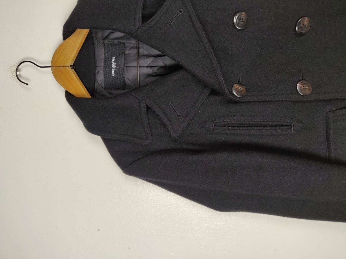 Nano Universe - Japan Double Breast Coat Wool Jacket - 4