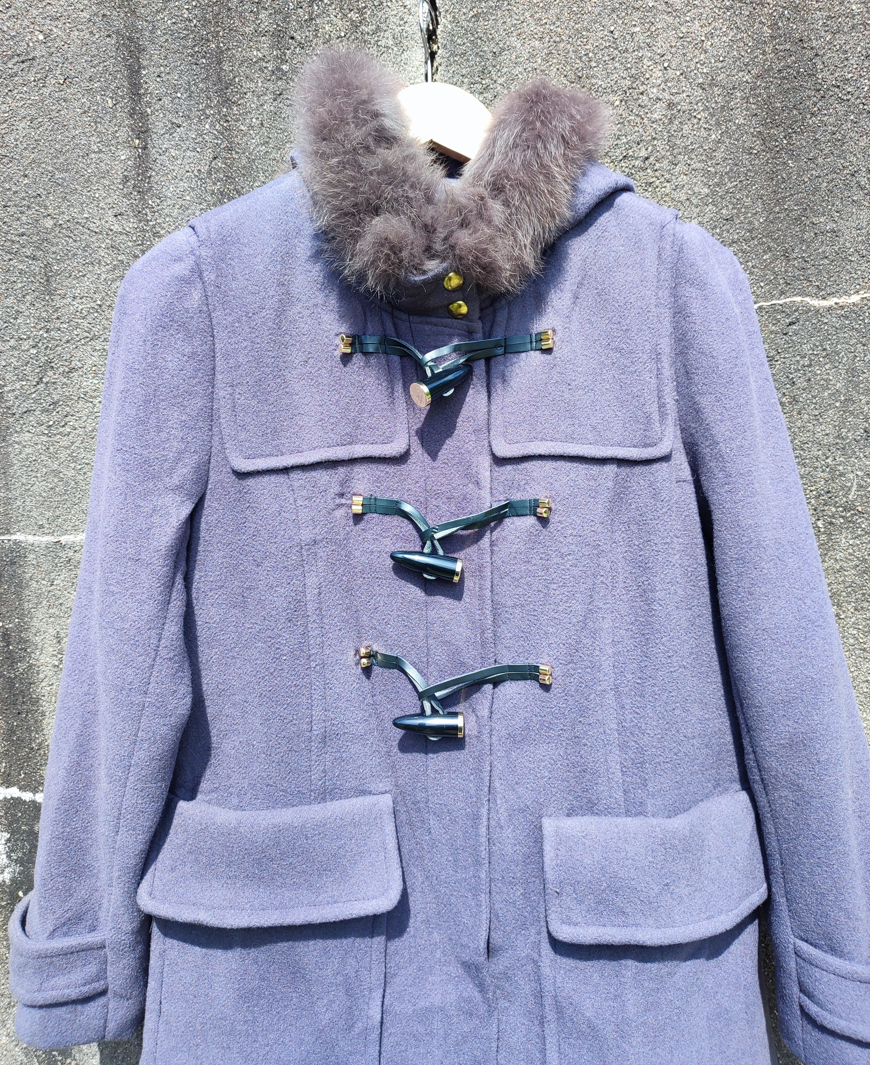 zip-up duffle coat