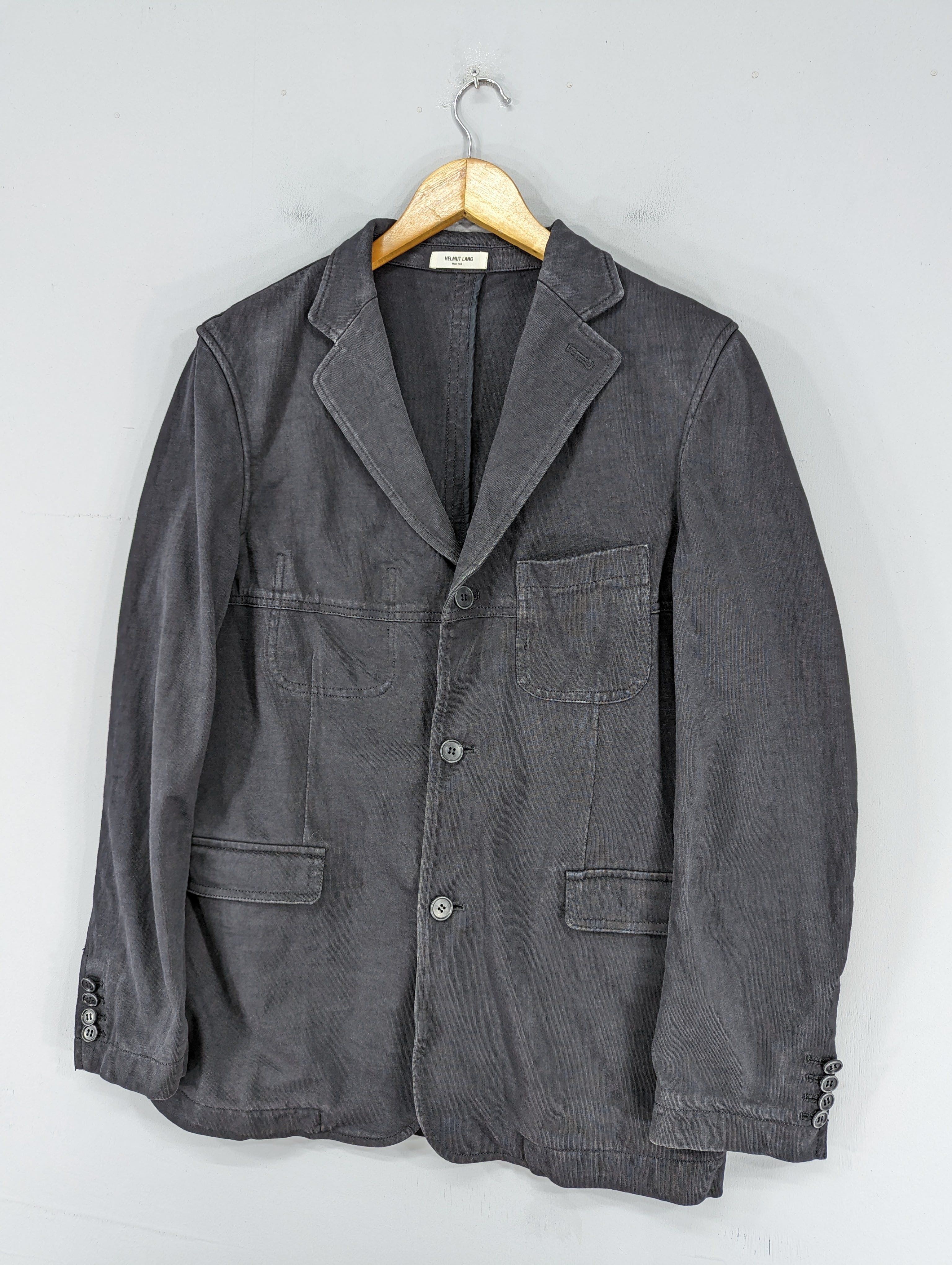 💥RARE💥Helmut Lang Faded Black Blazer Jacket - 2